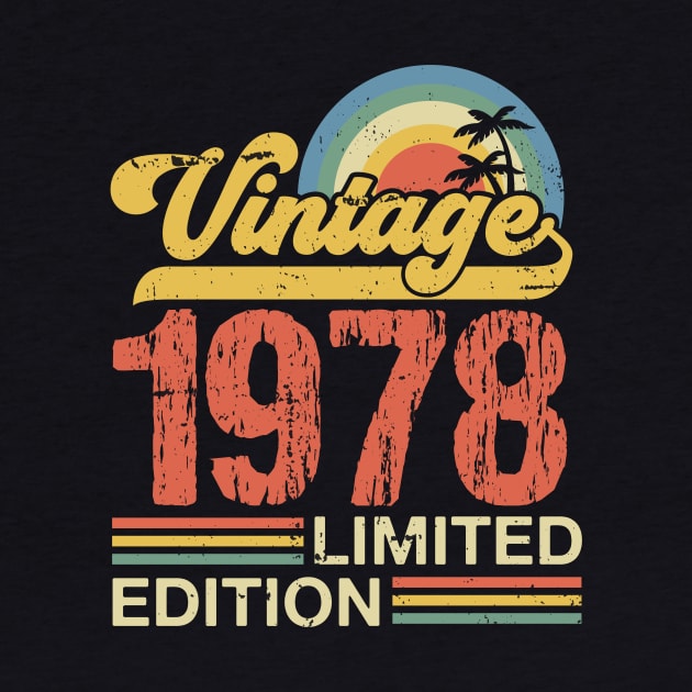 Retro vintage 1978 limited edition by Crafty Pirate 